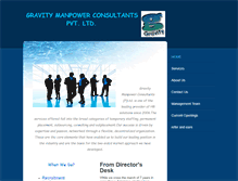 Tablet Screenshot of gravitymanpowerconsultant.com